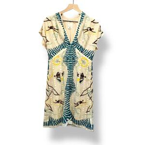 Anna Sui Silk Blend Dress Women’s Size 6 – Short Sleeve Cocktail/Party Dress